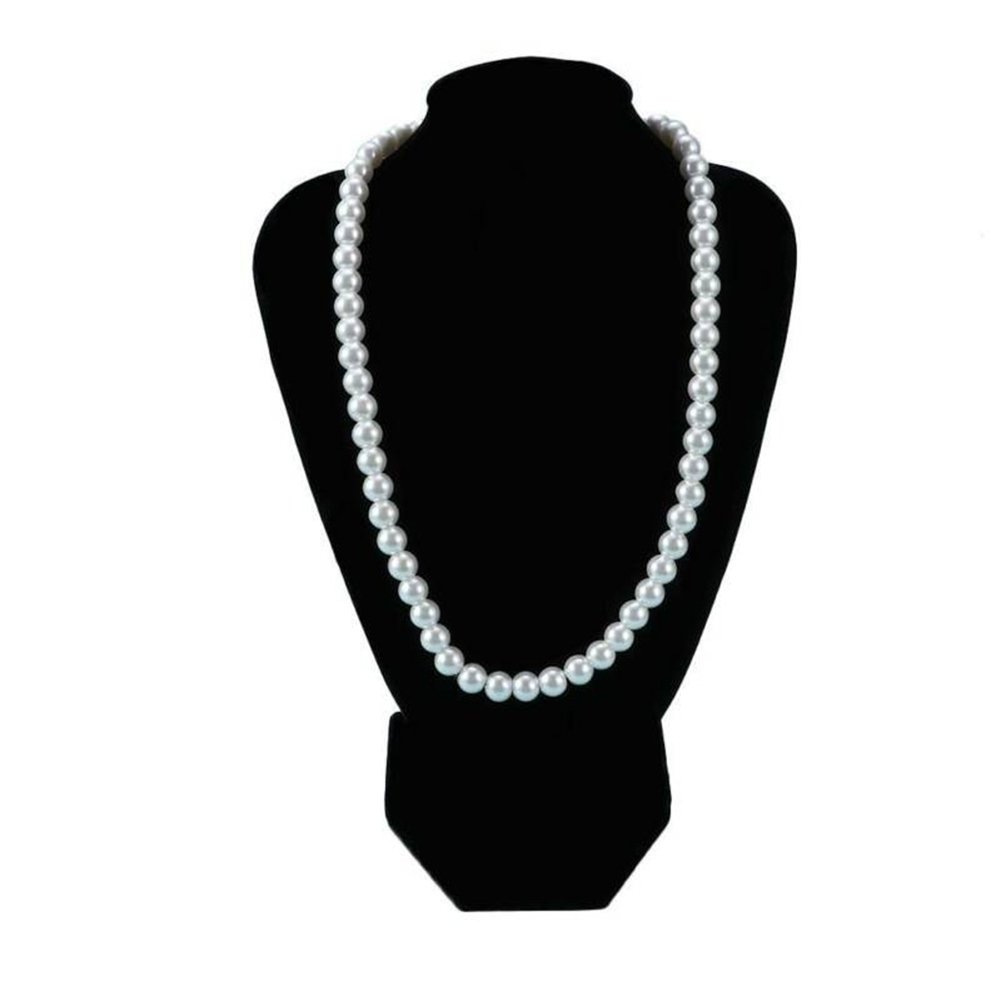 Elegant Women Faux Pearl Necklace Long Sweater Chain Party Wedding Jewelry Gift Image 3