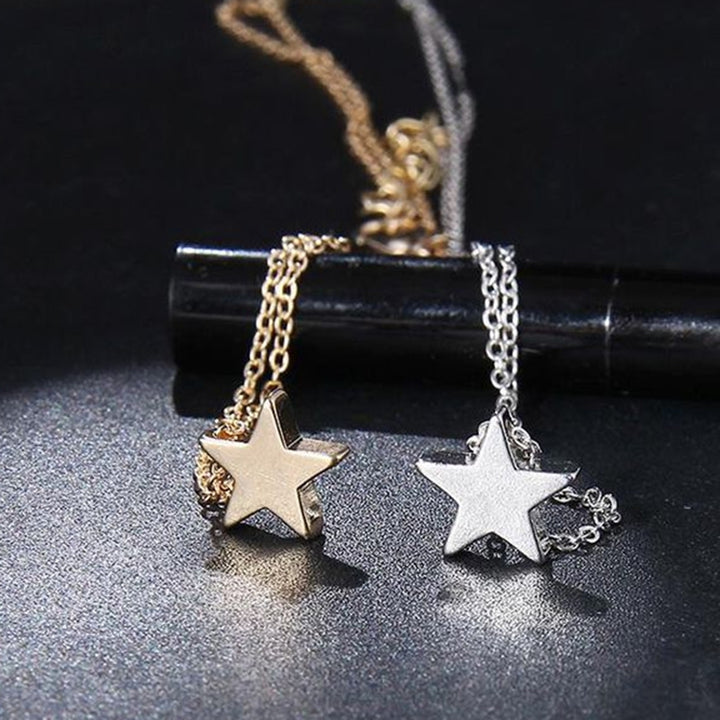 Fashion Women Star Charm Pendant Alloy Chain Necklace Wedding Party Jewelry Gift Image 4