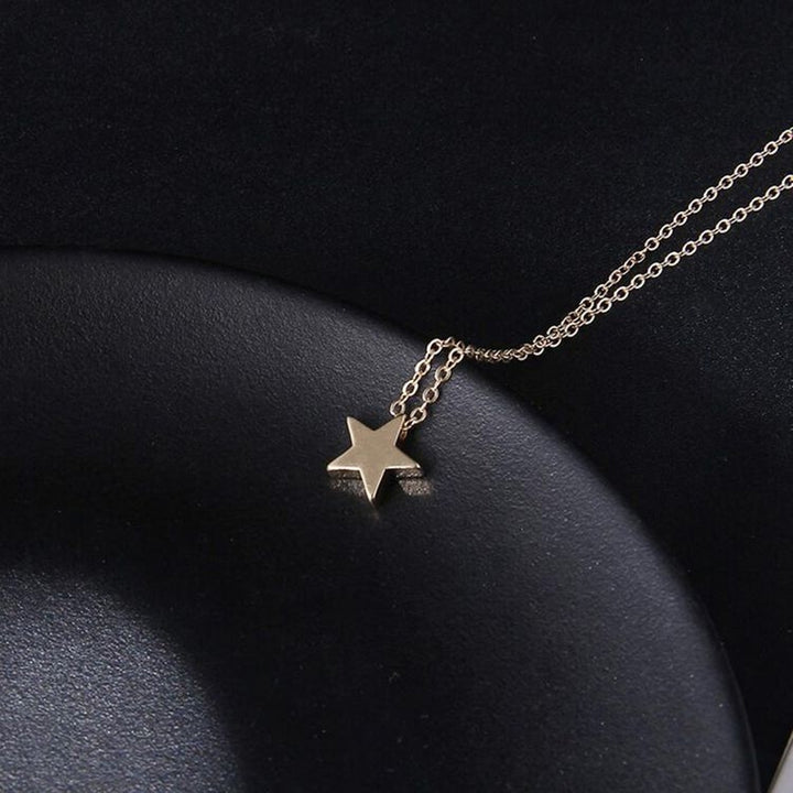 Fashion Women Star Charm Pendant Alloy Chain Necklace Wedding Party Jewelry Gift Image 7