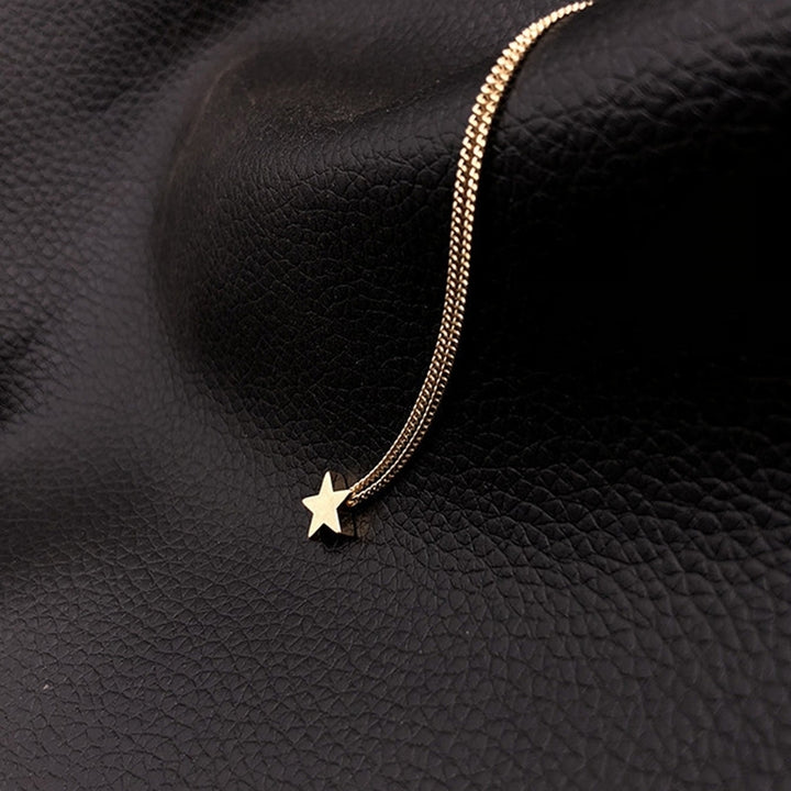 Fashion Women Star Charm Pendant Alloy Chain Necklace Wedding Party Jewelry Gift Image 8