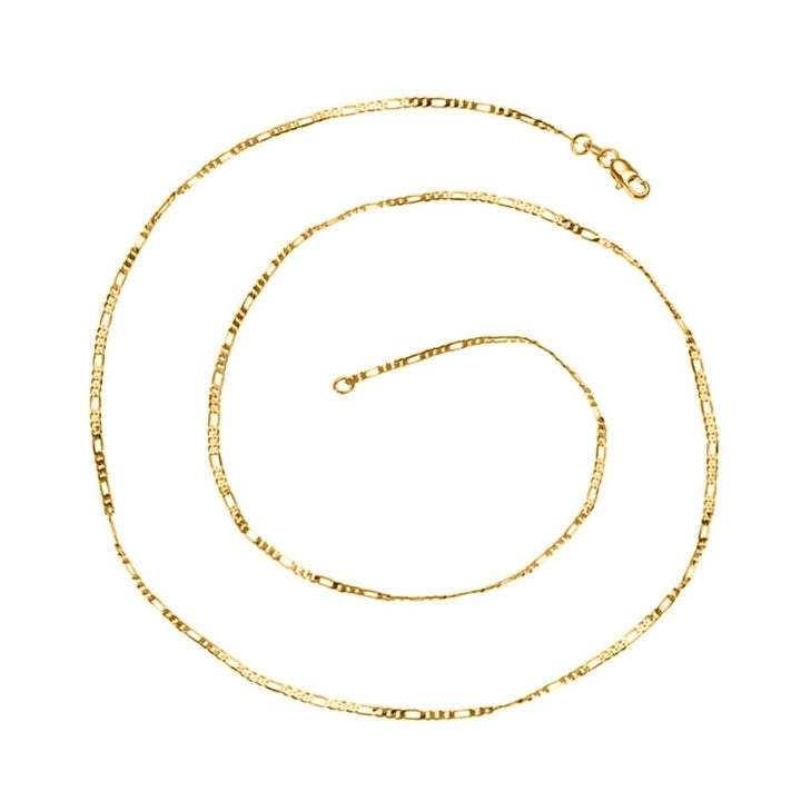 Fashion Unisex 2mm Wide Gold Plated Chain Necklace Jewelry Making DIY Accessory Image 1