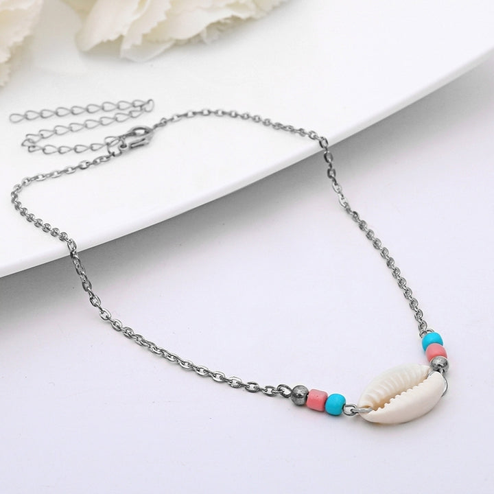 Bohemian Women Summer Beach Adjustable Beads Shell Choker Necklace Jewelry Image 4