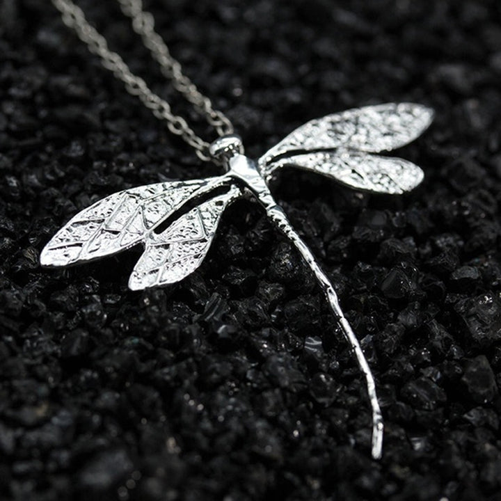 Fashion Women Dragonfly Pendant Clavicle Chain Necklace Adjustable Jewelry Gift Image 4