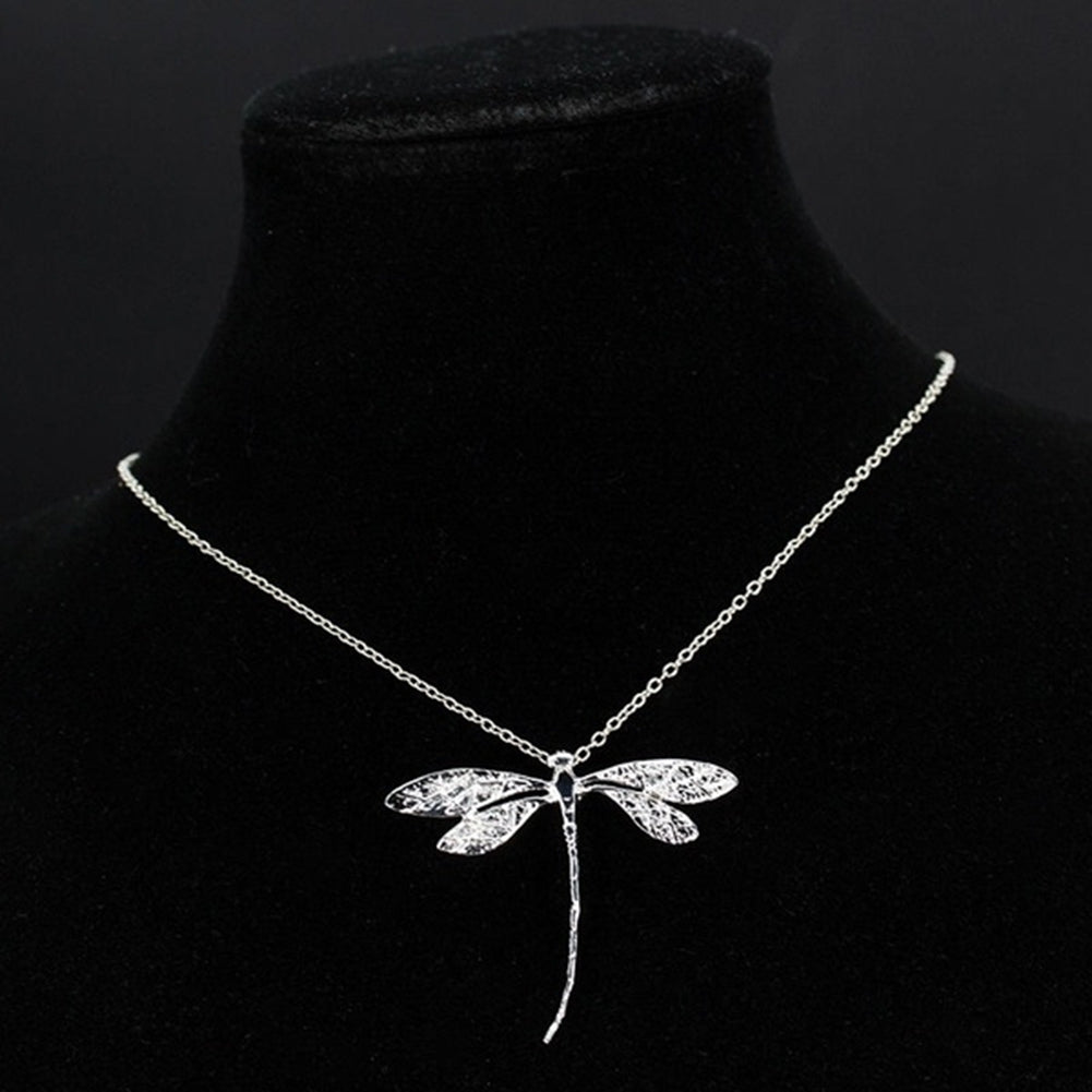 Fashion Women Dragonfly Pendant Clavicle Chain Necklace Adjustable Jewelry Gift Image 4