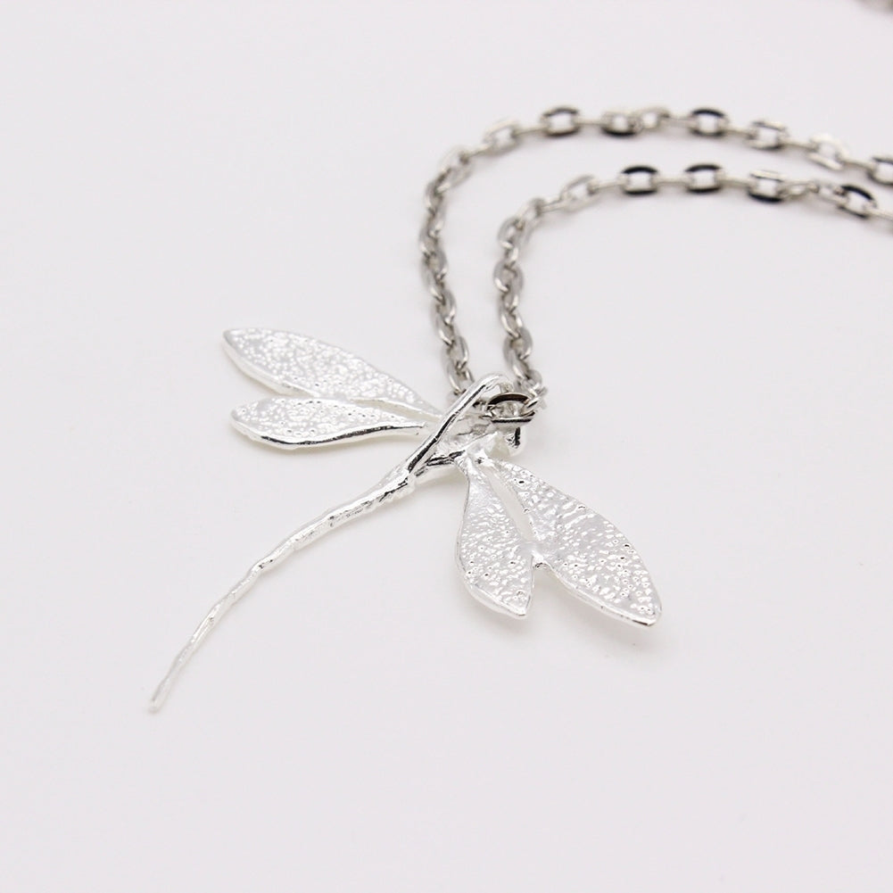 Fashion Women Dragonfly Pendant Clavicle Chain Necklace Adjustable Jewelry Gift Image 11