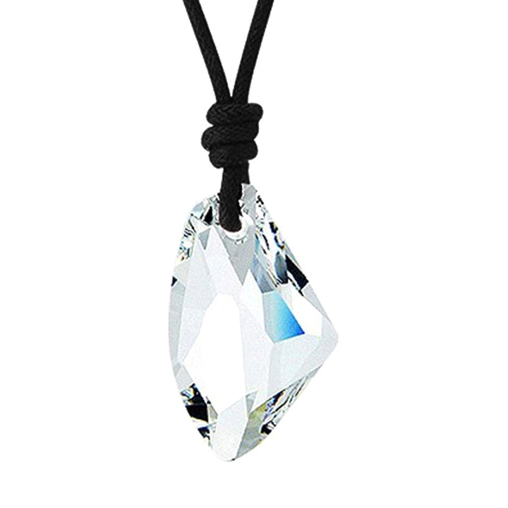 Fashion Men Women Faux Crystal Pendant Adjustable Rope Necklace Jewelry Gift Image 11