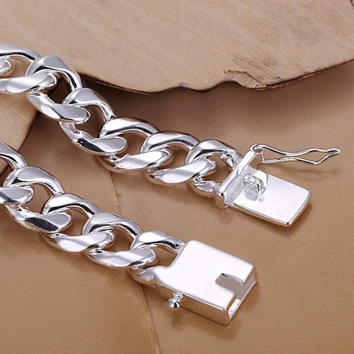 Fashion Men Wide Thick Stamp Chain Necklace Party Club Jewelry Christmas Gift Image 6