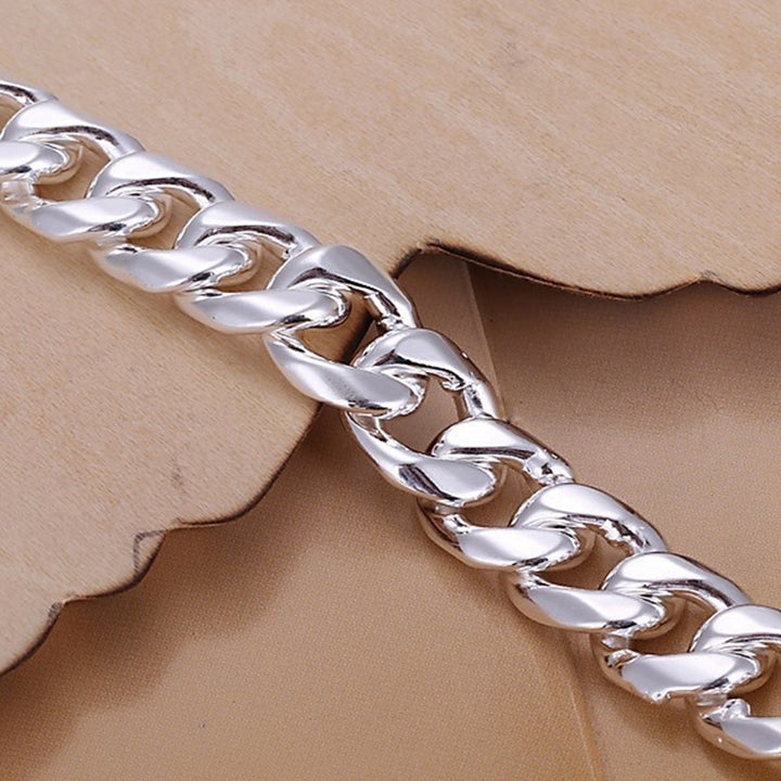 Fashion Men Wide Thick Stamp Chain Necklace Party Club Jewelry Christmas Gift Image 7