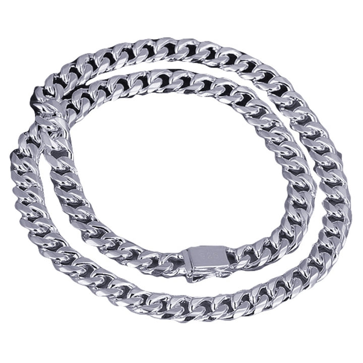 Fashion Men Wide Thick Stamp Chain Necklace Party Club Jewelry Christmas Gift Image 8