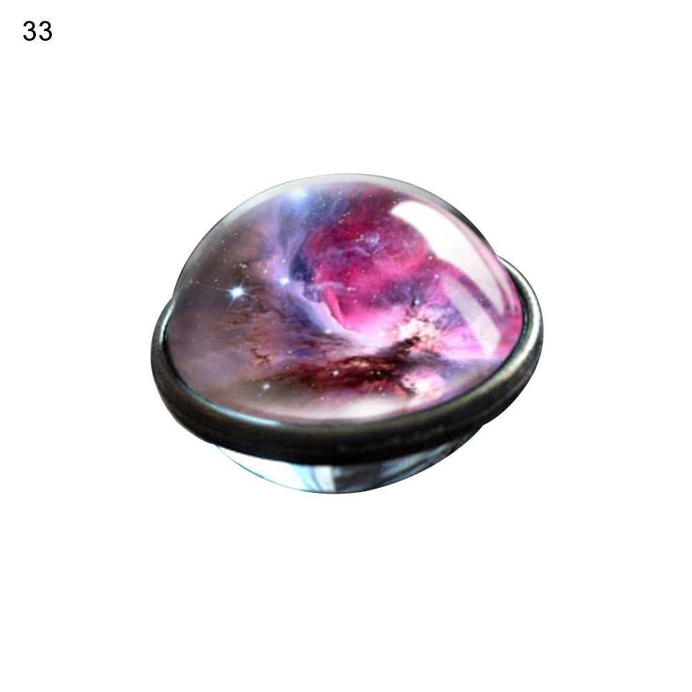 Stylish Glass Ball Galaxy Universe Starry Sky Planet Pendant Necklace Jewelry Image 4