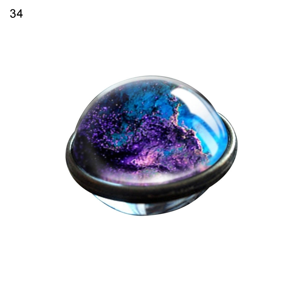 Stylish Glass Ball Galaxy Universe Starry Sky Planet Pendant Necklace Jewelry Image 6