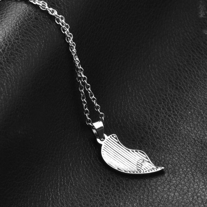 2Pcs Women Letters Broken Heart Pendant Matching Chain Necklaces Jewelry Image 8