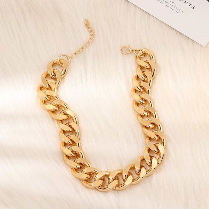 Unisex Thick Link Chain Short Necklace Hip Hop Party Club Statement Jewelry Gift Image 9