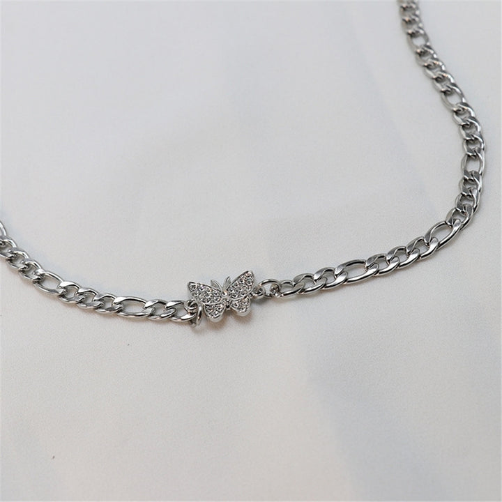 Women Fashion Simple Metal Butterfly Pendant Choker Chain Necklace Jewelry Gift Image 8