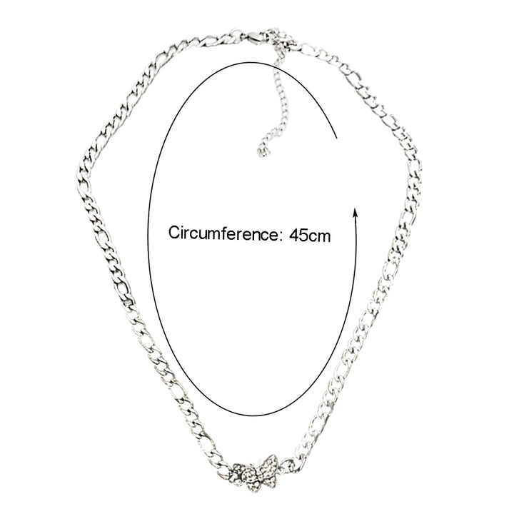 Women Fashion Simple Metal Butterfly Pendant Choker Chain Necklace Jewelry Gift Image 9