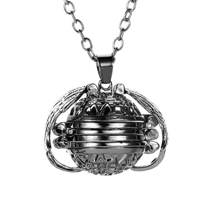 Creative Retro Multilayer Wing Round 4 Photos Pictures Box Locket Necklace Gift Image 3