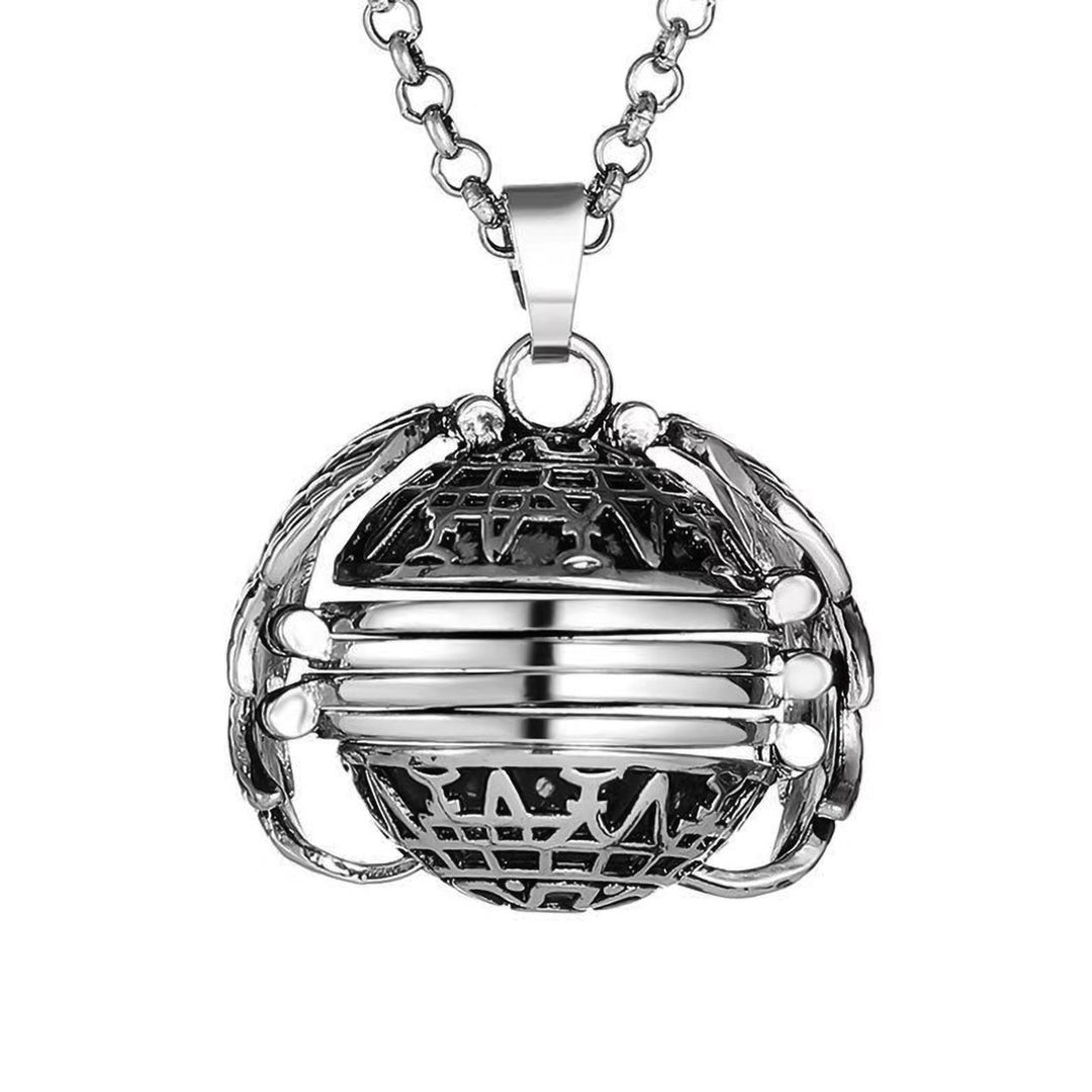 Creative Retro Multilayer Wing Round 4 Photos Pictures Box Locket Necklace Gift Image 4