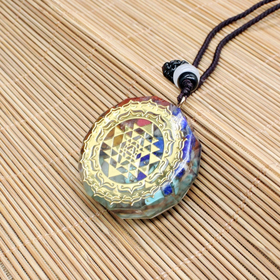7 Chakra Energy Pendant Necklace Yoga Meditation Balancing Stone Jewelry Gift Image 1