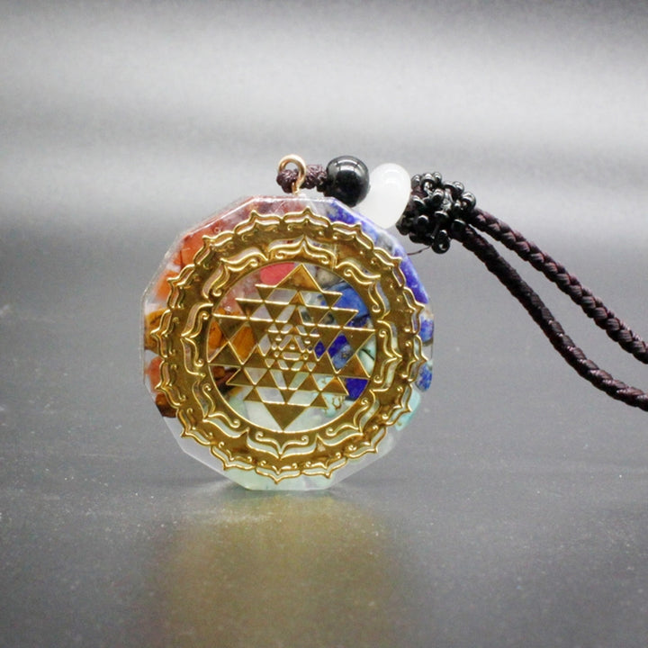 7 Chakra Energy Pendant Necklace Yoga Meditation Balancing Stone Jewelry Gift Image 4