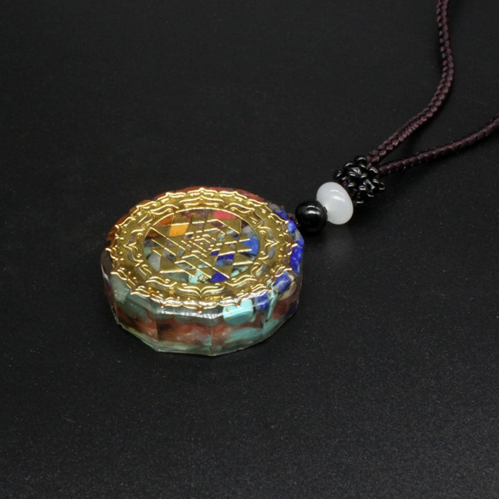 7 Chakra Energy Pendant Necklace Yoga Meditation Balancing Stone Jewelry Gift Image 6
