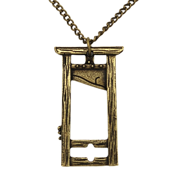 Guillotine Necklace Gothic Pnoto Frame Chain Jewelry Gift Pendant Accessory Image 8