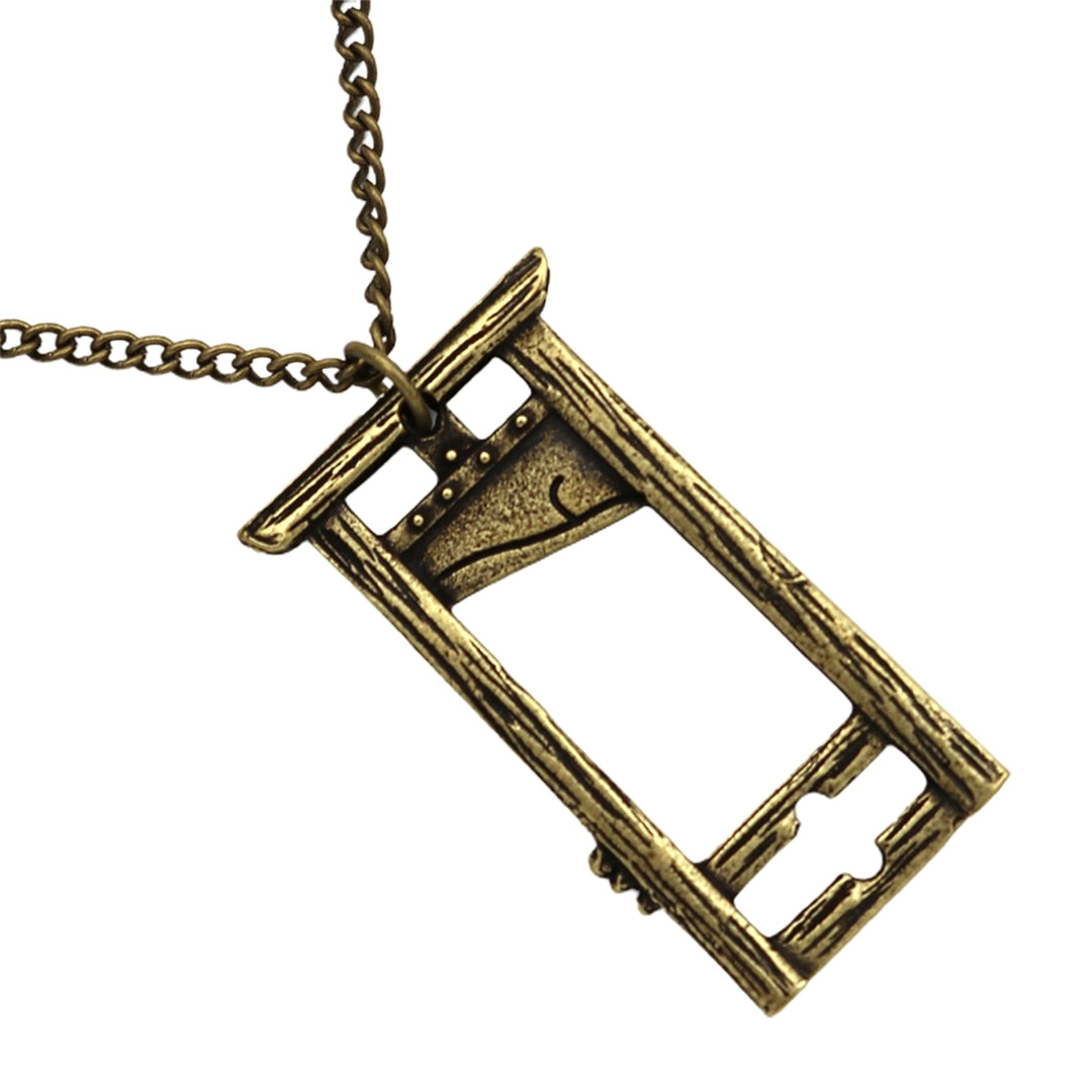 Guillotine Necklace Gothic Pnoto Frame Chain Jewelry Gift Pendant Accessory Image 9