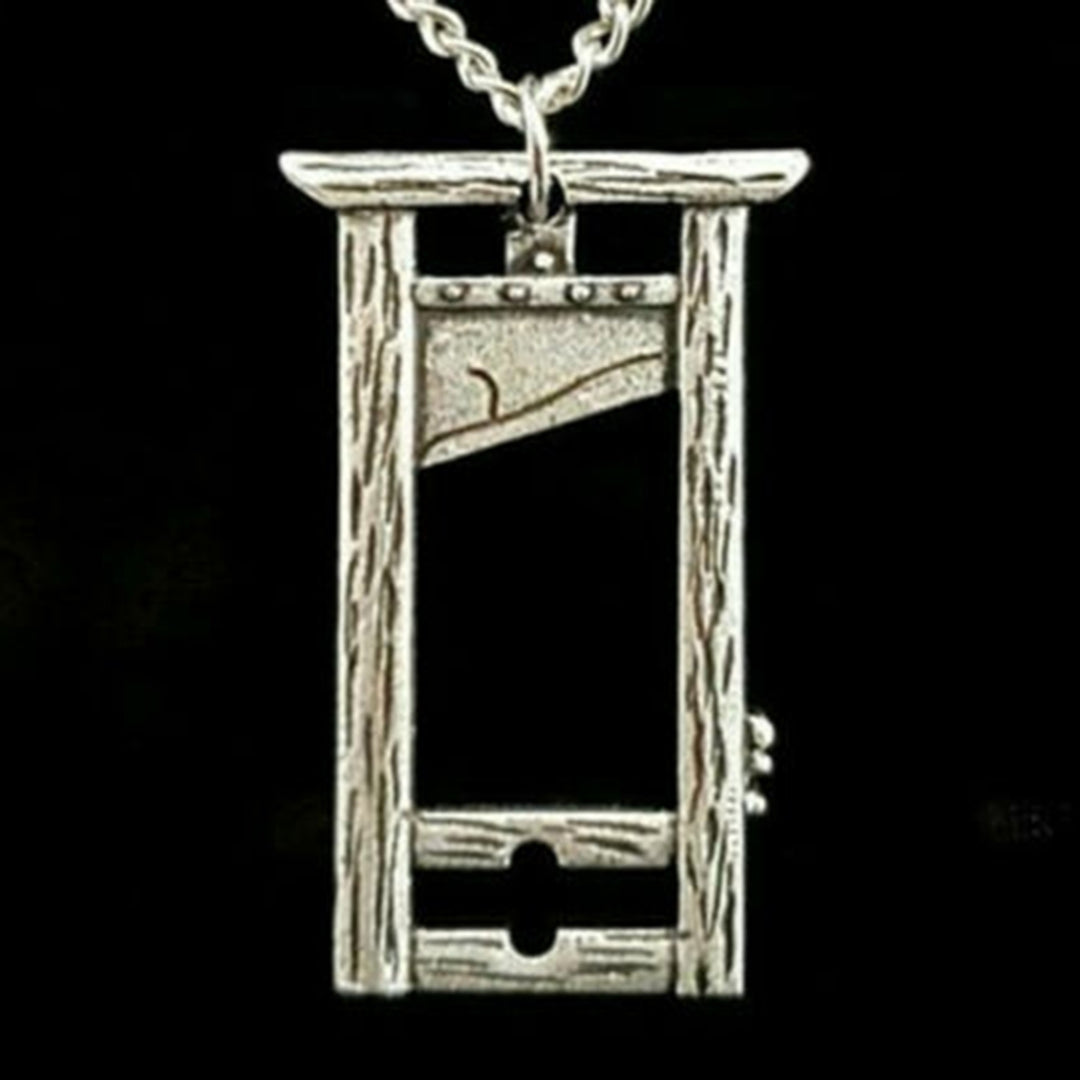 Guillotine Necklace Gothic Pnoto Frame Chain Jewelry Gift Pendant Accessory Image 12