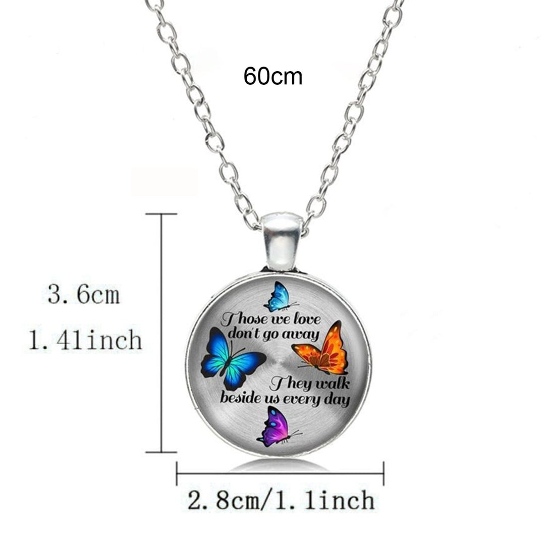 Unisex Necklace My Mind Still Talks To You Time Glass Pendant Jewelry Chain Gift Image 11