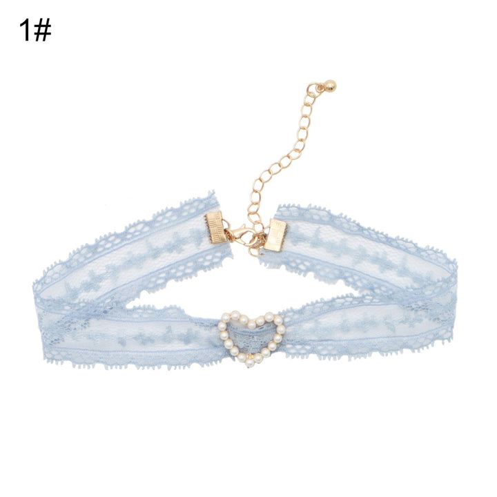 Female Fashionable Necklace Fairy Lace Faux Pearl Choker Clavicle Chain Jewelry Image 10