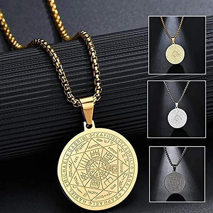 Round Necklace Fashionable Unique Smooth Angel Round Jewelry for Dressing Table Image 1