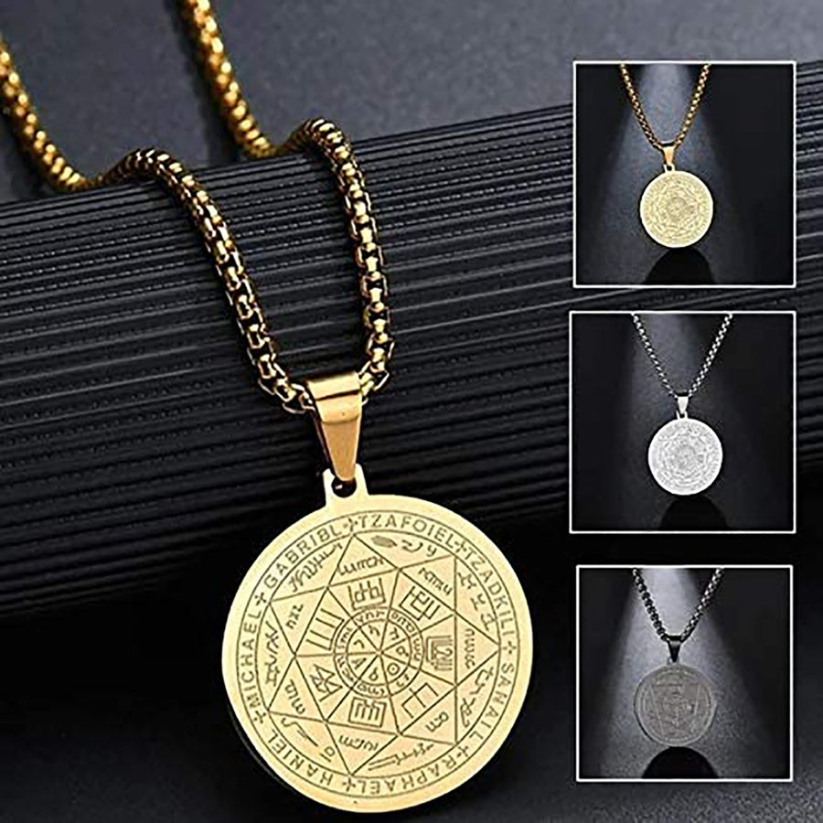 Round Necklace Fashionable Unique Smooth Angel Round Jewelry for Dressing Table Image 1