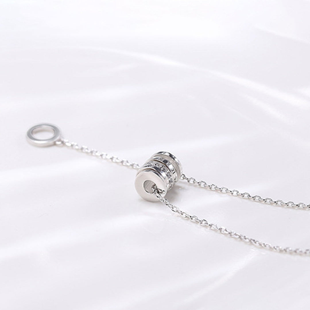 Necklace Cylinder Skin-friendly Silver Plated Especial Neck Pendant for Dating Image 4