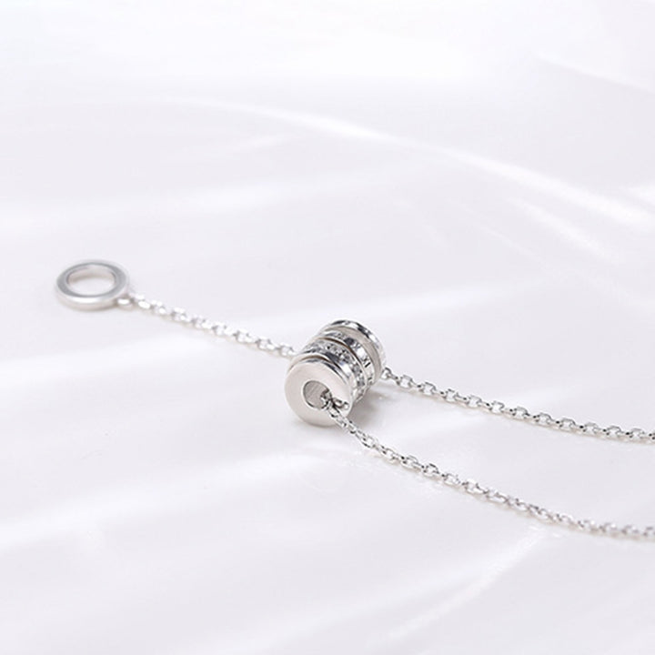 Necklace Cylinder Skin-friendly Silver Plated Especial Neck Pendant for Dating Image 4