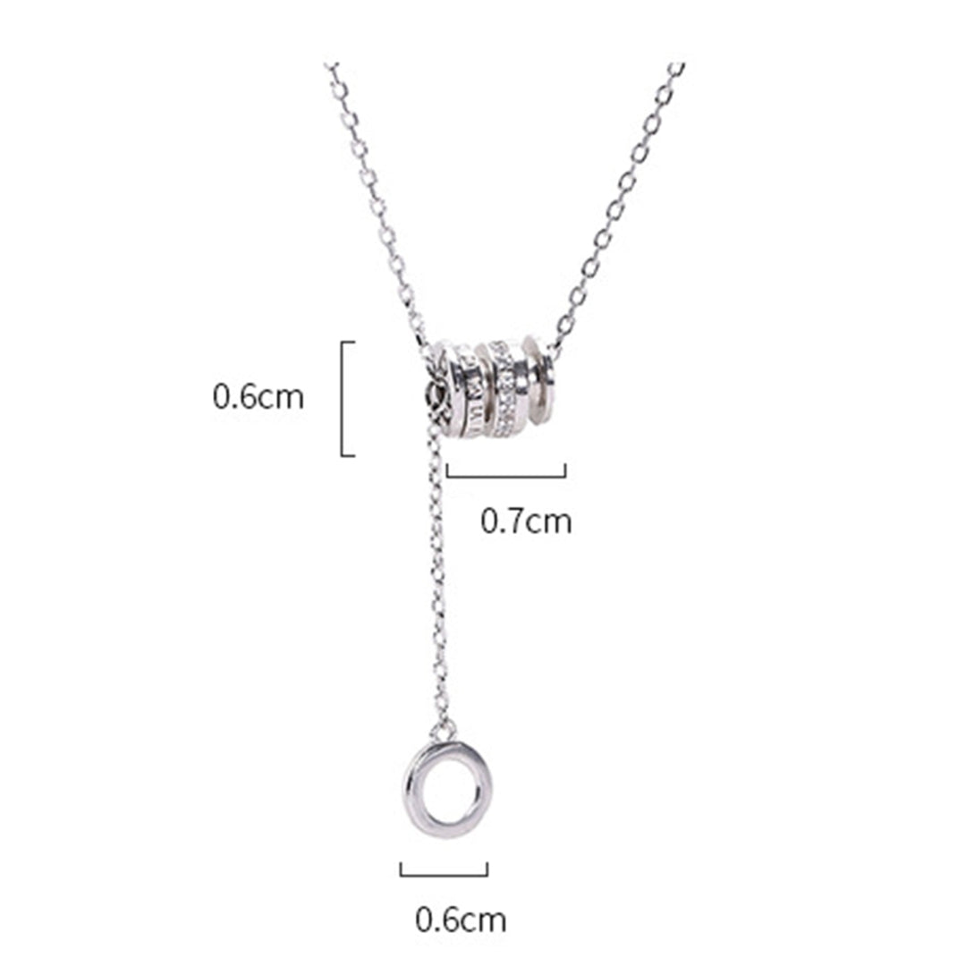 Necklace Cylinder Skin-friendly Silver Plated Especial Neck Pendant for Dating Image 4