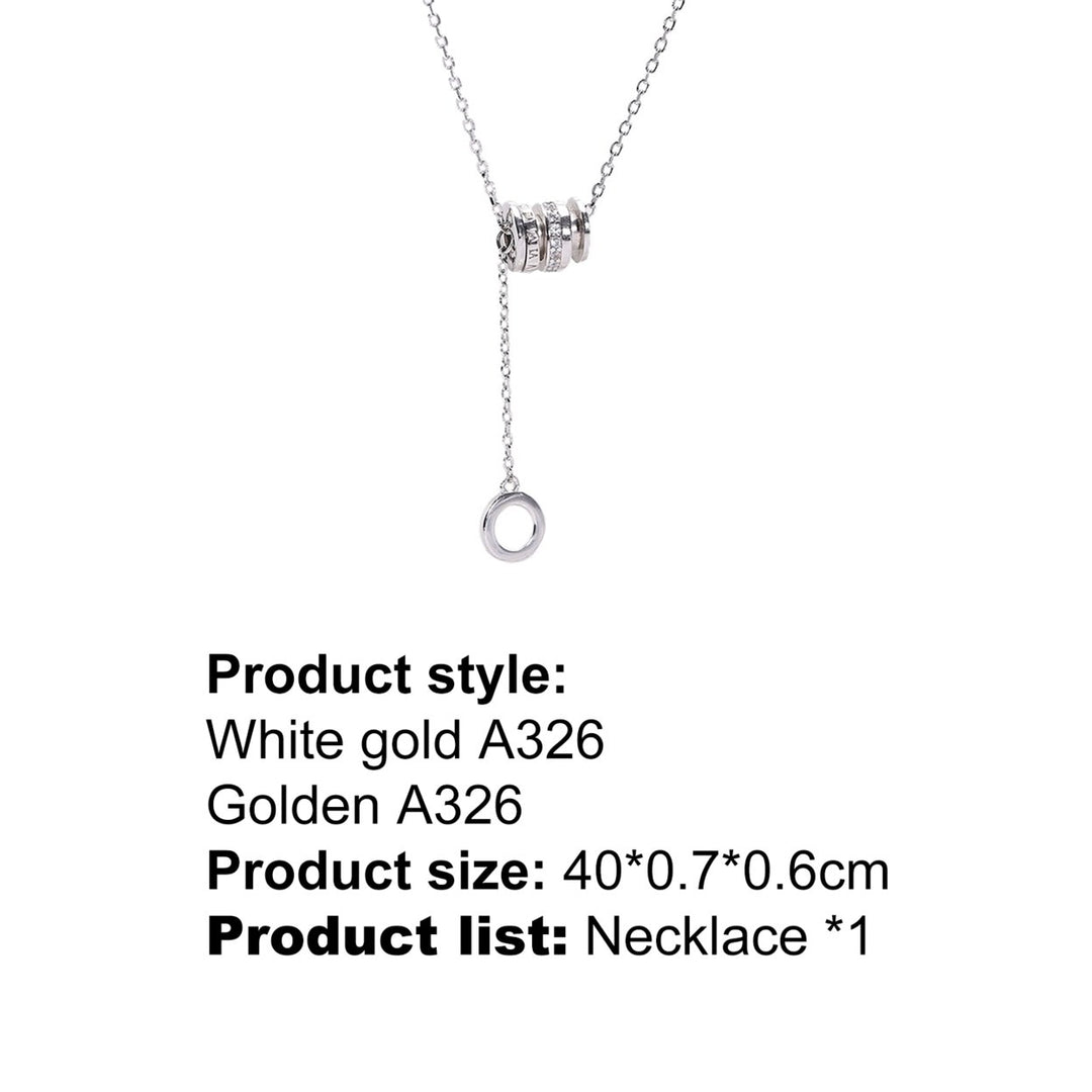 Necklace Cylinder Skin-friendly Silver Plated Especial Neck Pendant for Dating Image 8