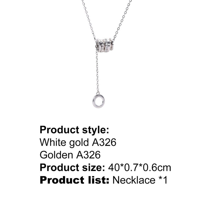 Necklace Cylinder Skin-friendly Silver Plated Especial Neck Pendant for Dating Image 8