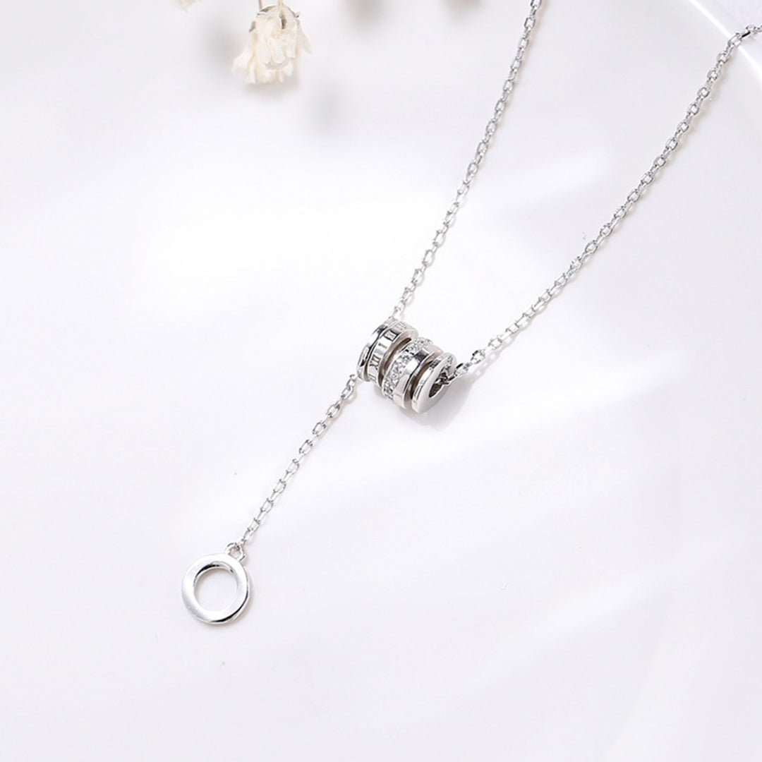 Necklace Cylinder Skin-friendly Silver Plated Especial Neck Pendant for Dating Image 12