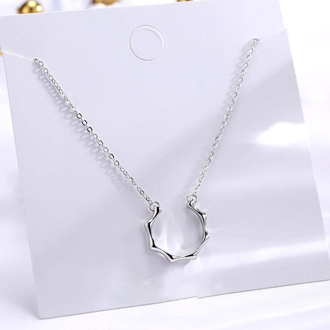 Fashion Charming Women Sun Sign Small Choker Chain Necklace Jewelry Accessory for Dating Image 4