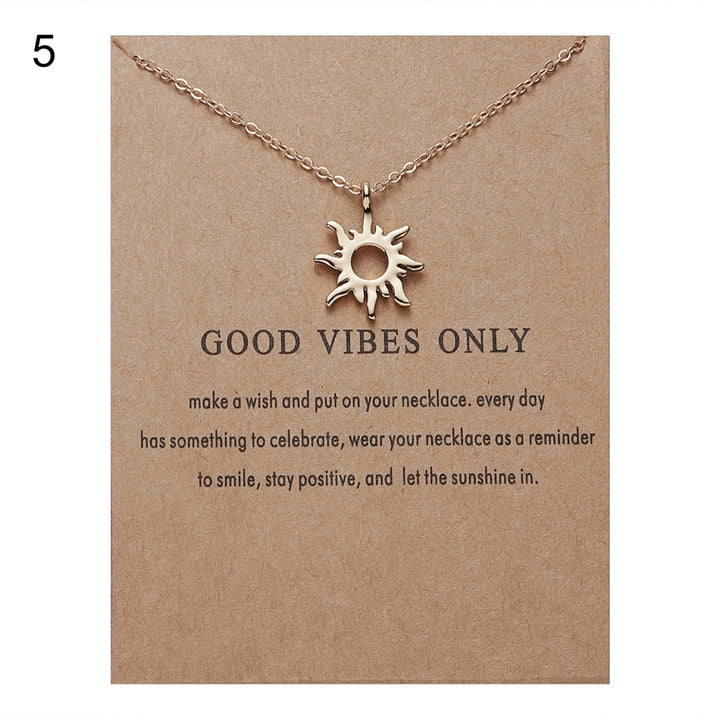 Women Pendant Alloy with Card Creative Mini Wing Shape Collarbone Chain Small Gift Image 6