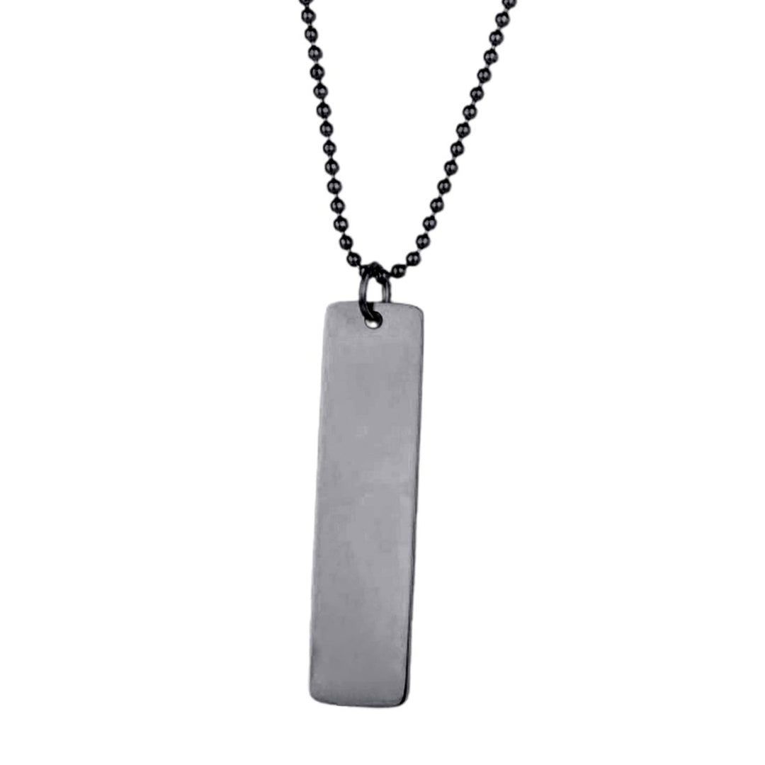 Stainless Steel Pendent Necklace Thin Geometrical Round Bead Neck Chain Fashion Jewelry Image 12