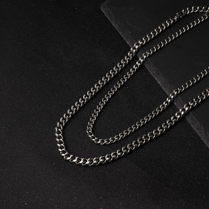 Chain Thick Long Necklace Titanium Steel Punk Wide Chain Necklace Jewelry Accessory Image 4