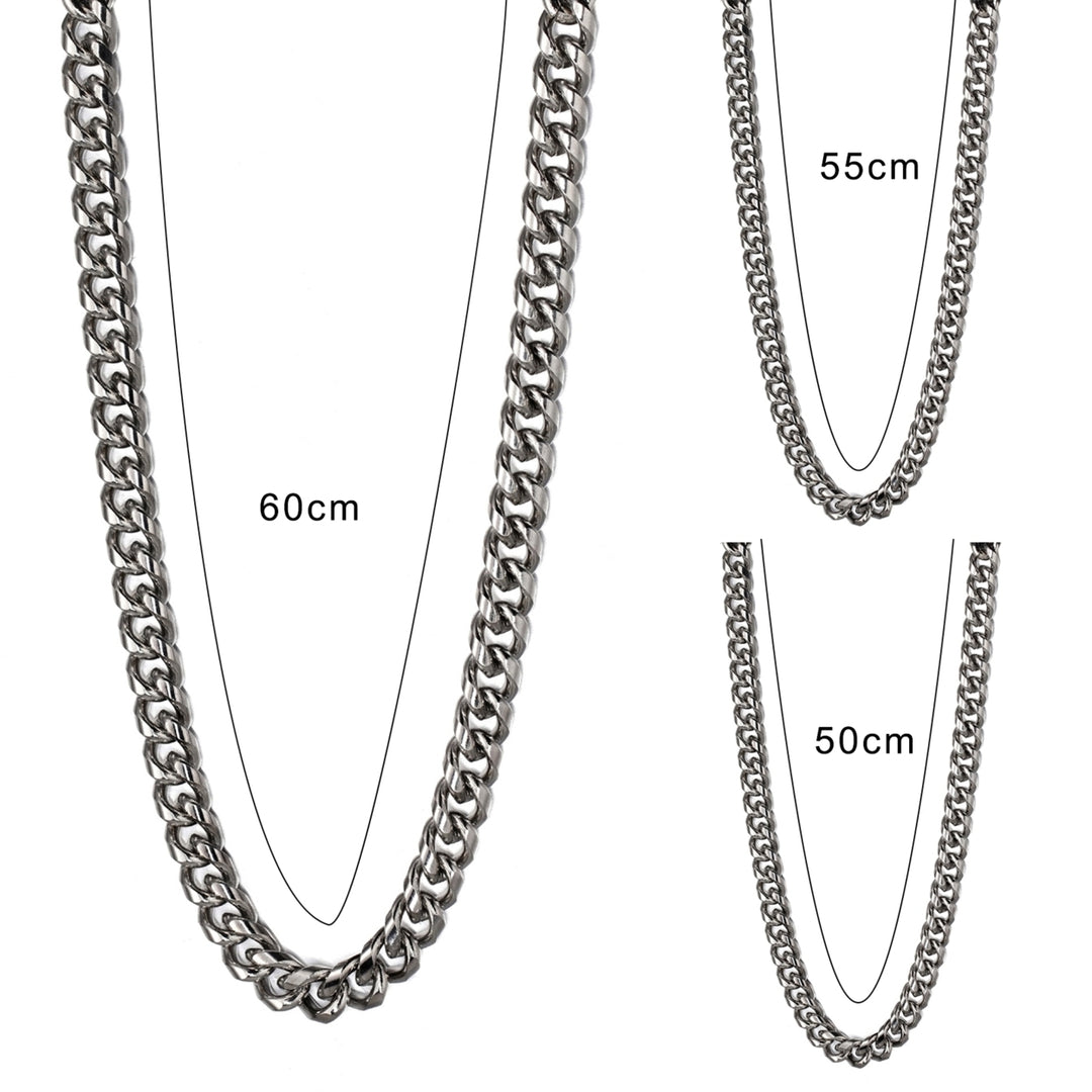 Chain Thick Long Necklace Titanium Steel Punk Wide Chain Necklace Jewelry Accessory Image 4