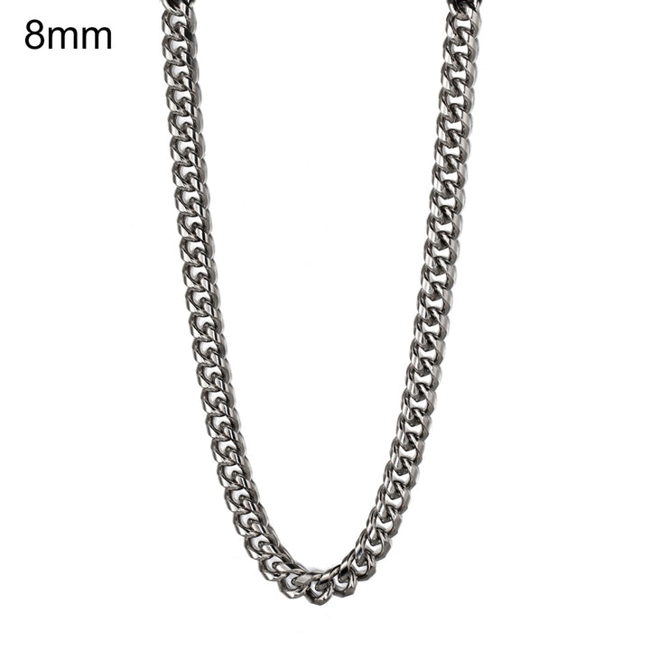 Chain Thick Long Necklace Titanium Steel Punk Wide Chain Necklace Jewelry Accessory Image 7