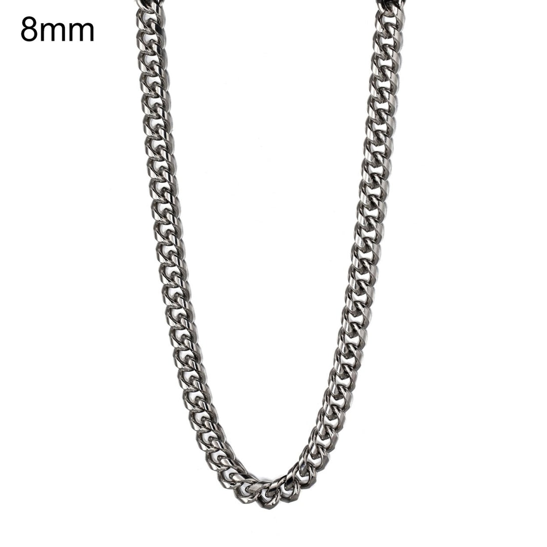 Chain Thick Long Necklace Titanium Steel Punk Wide Chain Necklace Jewelry Accessory Image 1