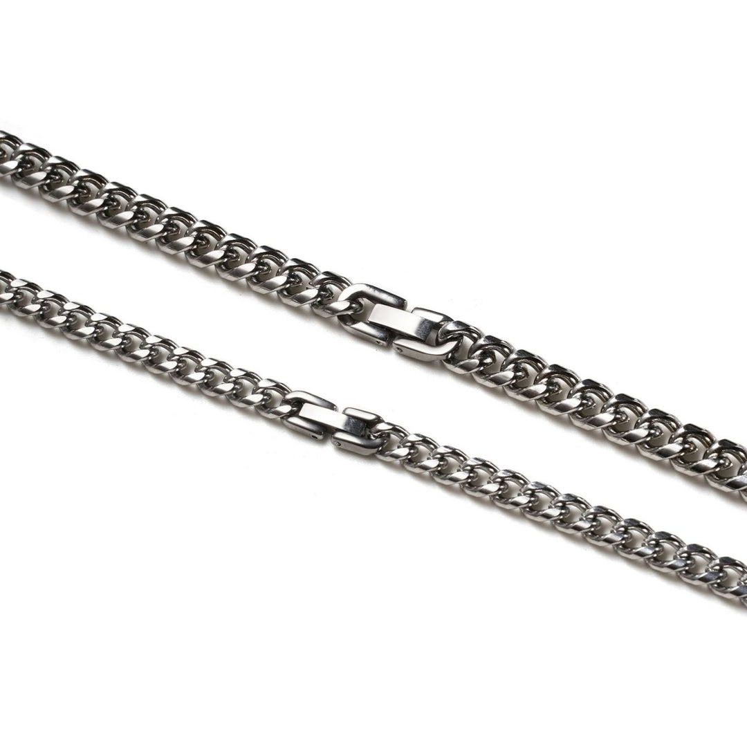 Chain Thick Long Necklace Titanium Steel Punk Wide Chain Necklace Jewelry Accessory Image 10