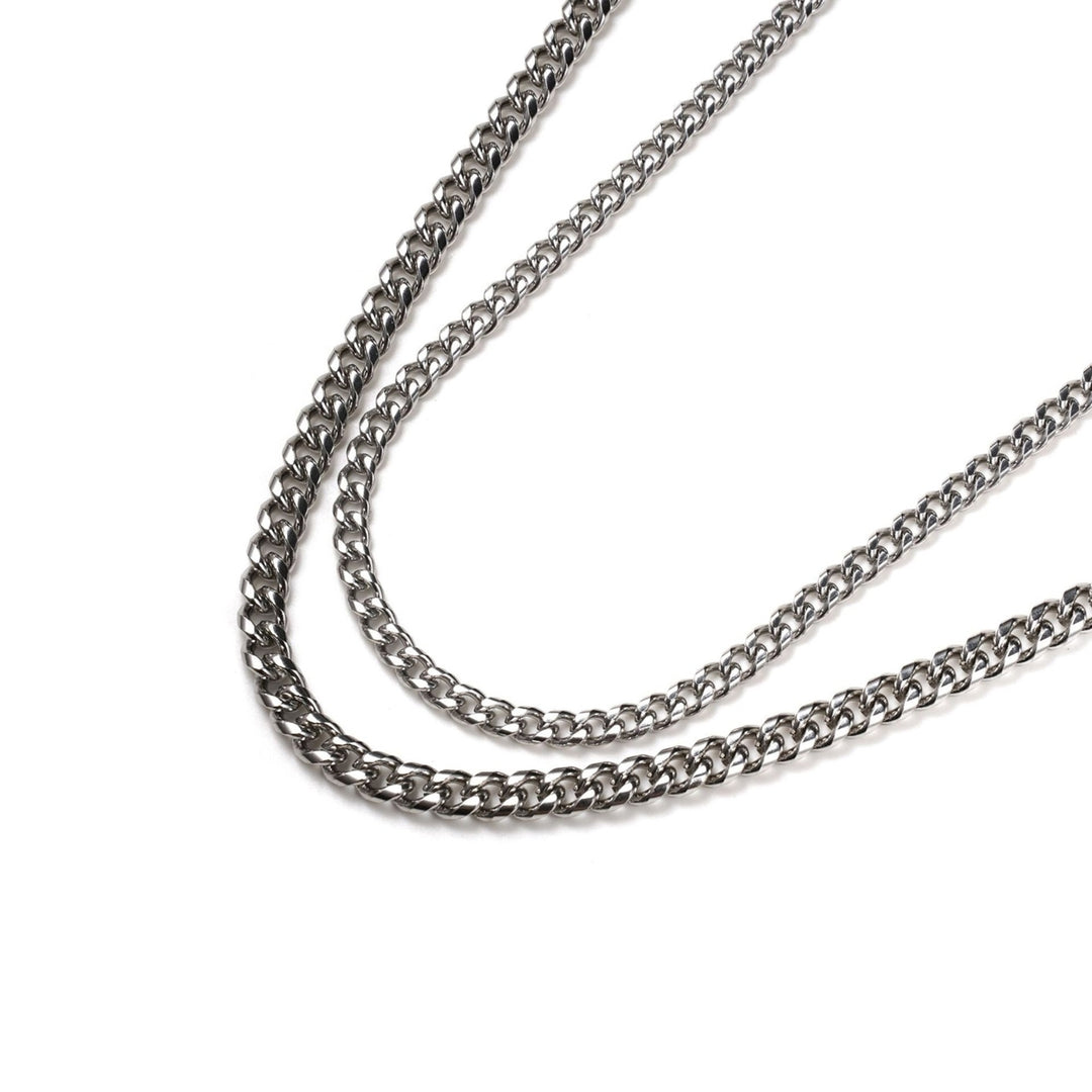 Chain Thick Long Necklace Titanium Steel Punk Wide Chain Necklace Jewelry Accessory Image 11