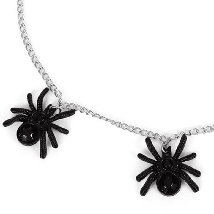 Three Spider-Shaped Pendants Women Necklace Classic Alloy Exaggerated Gothic Halloween Necklace Party Jewelry Image 10