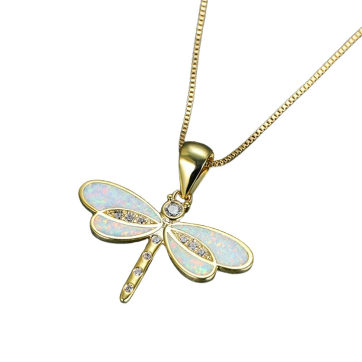 Dragonfly Necklace Wear-resistant Anti-rust Alloy Exquisite Dragonfly Animal Necklace for Women Image 10