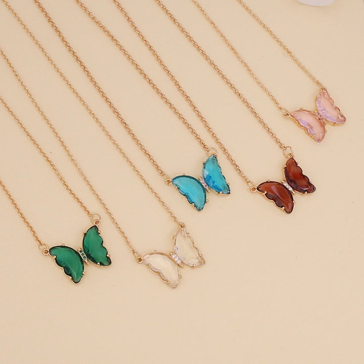 Women Necklace Creative All-match Women Jewelry Butterfly Pendant Clavicle Necklace for Party Image 1