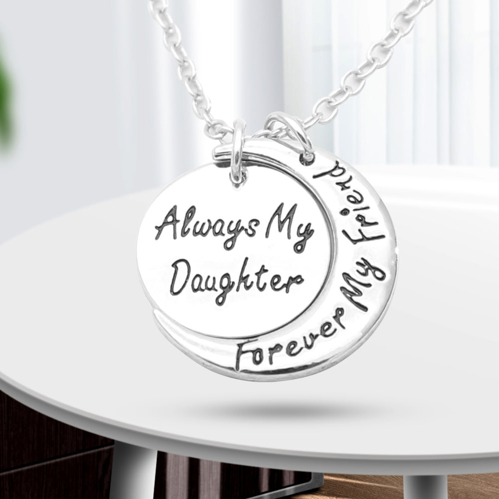 Extension Chain Adjustable Women Necklace Gift Unique Mom Daughter Matching Moon Pendant Necklace Jewelry Accessories Image 2